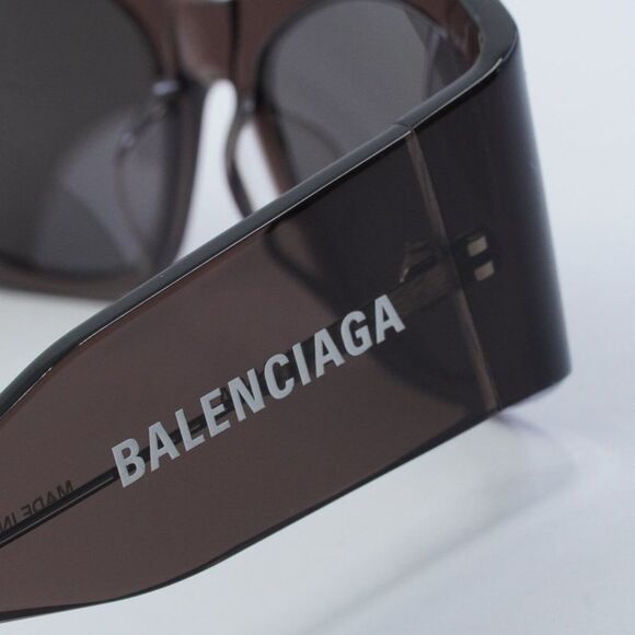 NEW BALENCIAGA BB0329S 004 BROWN GREY SUNGLASSES - Picture 8 of 13